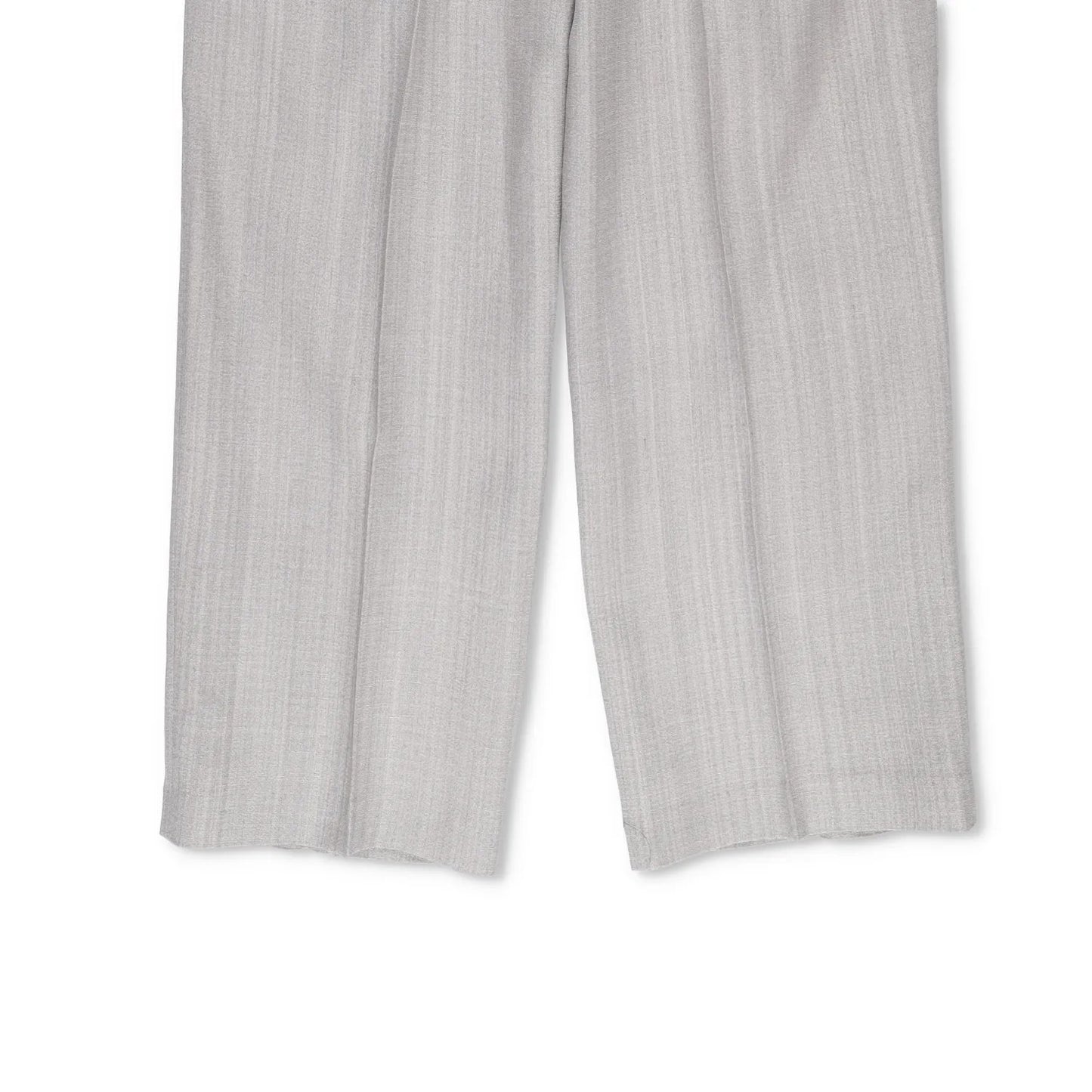 JACQUEMUS Womens Wide Leg Trousers Grey Silk Blend Pockets Size 40 RRP 300 — View 4