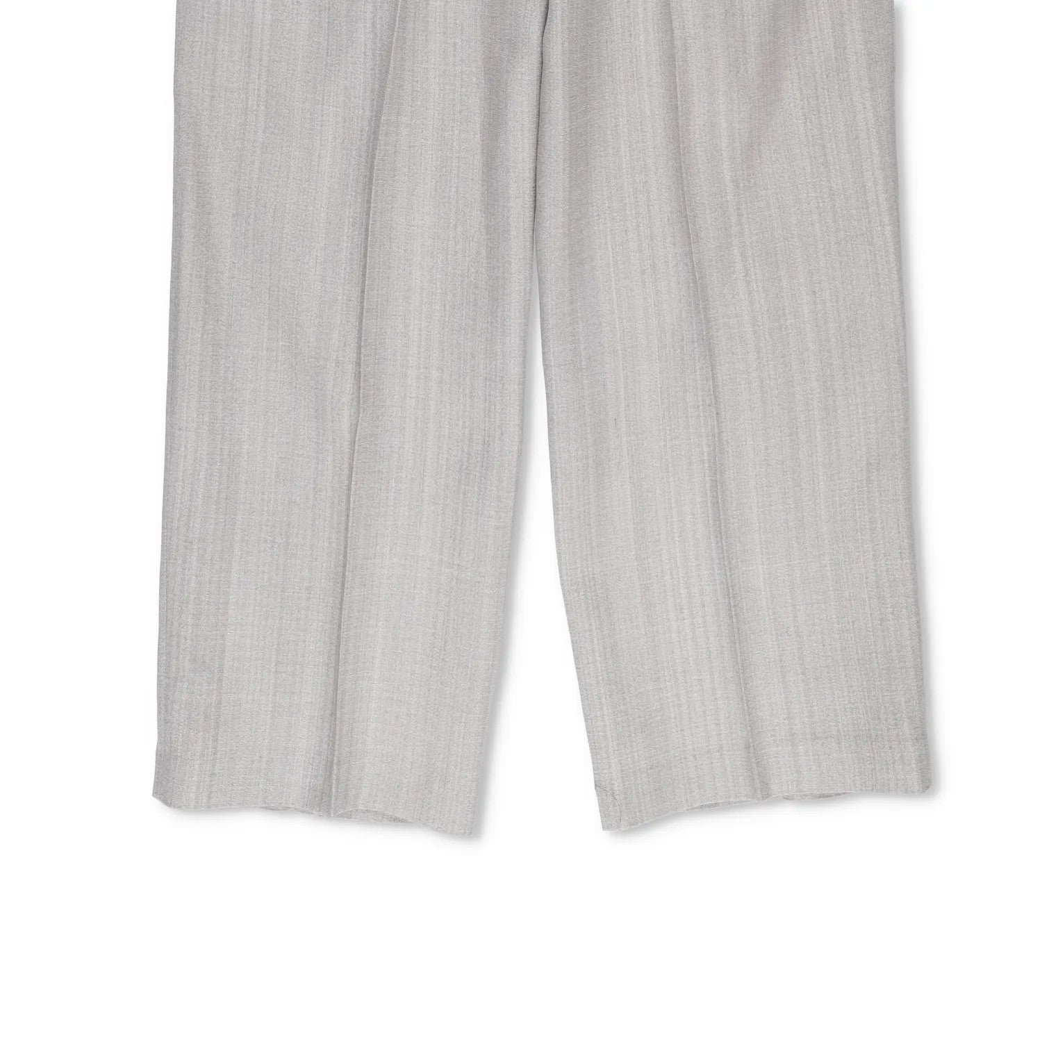 JACQUEMUS Womens Wide Leg Trousers Grey Silk Blend Pockets Size 40 RRP 300 — View 4