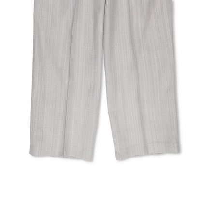JACQUEMUS Womens Wide Leg Trousers Grey Silk Blend Pockets Size 40 RRP 300 — View 4