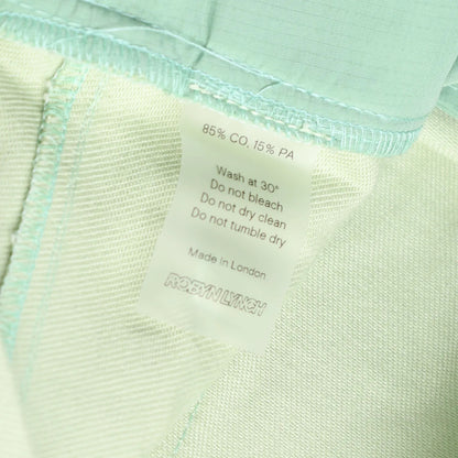 ROBYN LYNCH Mens Piping Jeans Green Straight Denim Mid Rise Logo Button L RRP390 — View 9