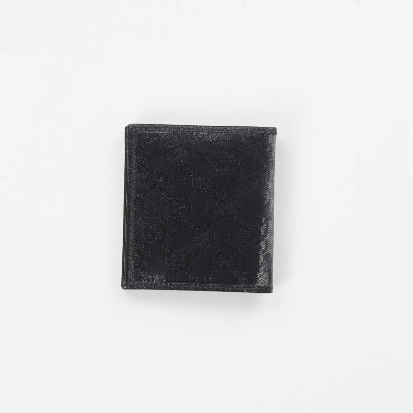 GUCCI Men's Crystal Ao Bifold Wallet Black Canvas Logo One Size RRP 300 — View 4
