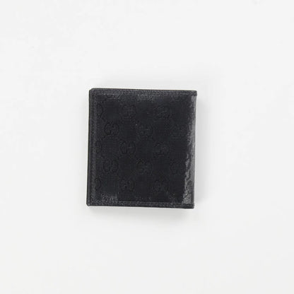 GUCCI Men's Crystal Ao Bifold Wallet Black Canvas Logo One Size RRP 300 — View 4