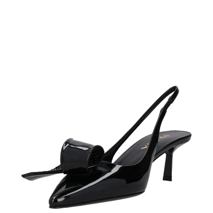 PRADA Womens Modellerie Torchon 55 Mid Heel Point Toe Pumps Black UK5.5 RRP 1320 — View 3