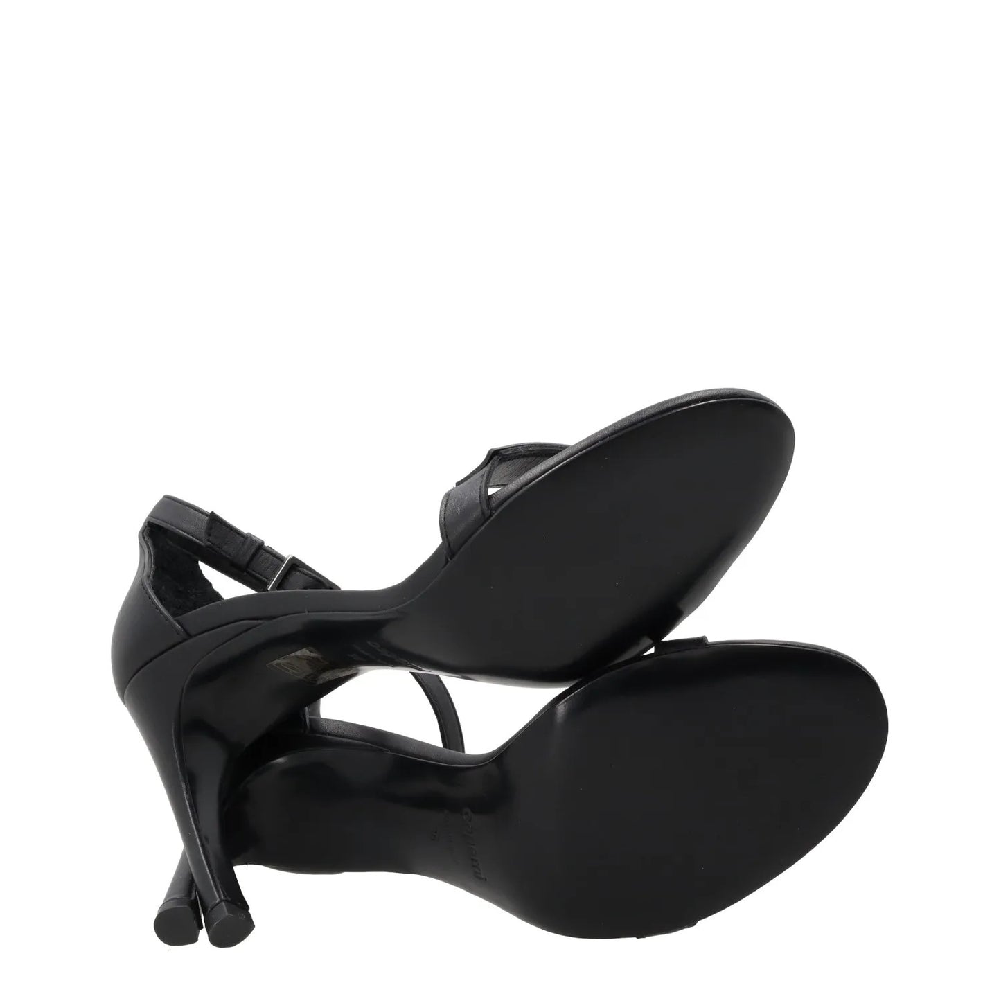 COPERNI Womens Skinny Strap Logo Sandals Leather Formal Heeled Black EU36 RRP450 — View 10