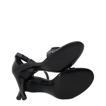 COPERNI Womens Skinny Strap Logo Sandals Leather Formal Heeled Black EU36 RRP450 — View 10