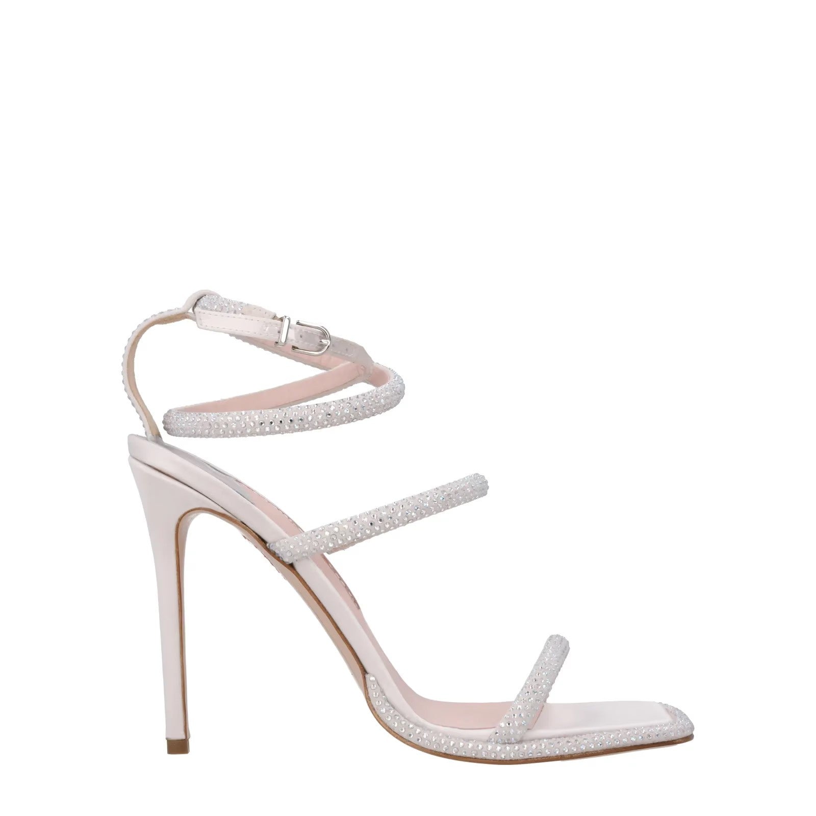 SOPHIA WEBSTER Womens Callista Strappy Suede Sandal 100 White Buckle UK 3 RRP750