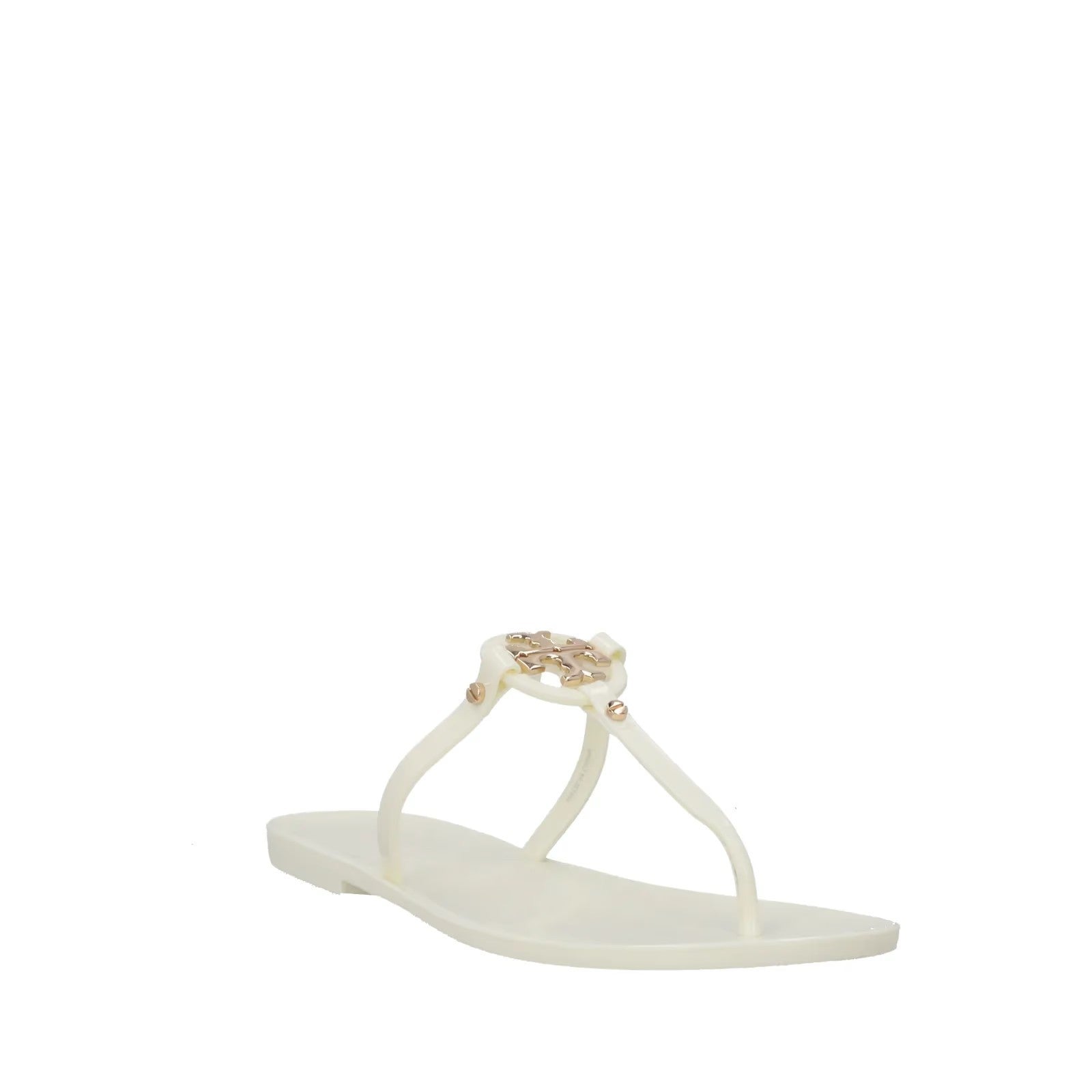 TORY BURCH Womens Mini Miller White Thong Sandal Studded Slip On US 7 RRP 95 — View 2