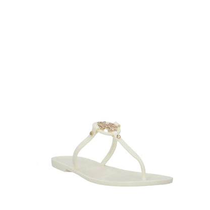 TORY BURCH Womens Mini Miller White Thong Sandal Studded Slip On US 7 RRP 95 — View 2