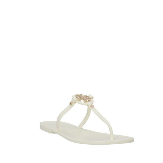 TORY BURCH Womens Mini Miller White Thong Sandal Studded Slip On US 7 RRP 95 — View 2