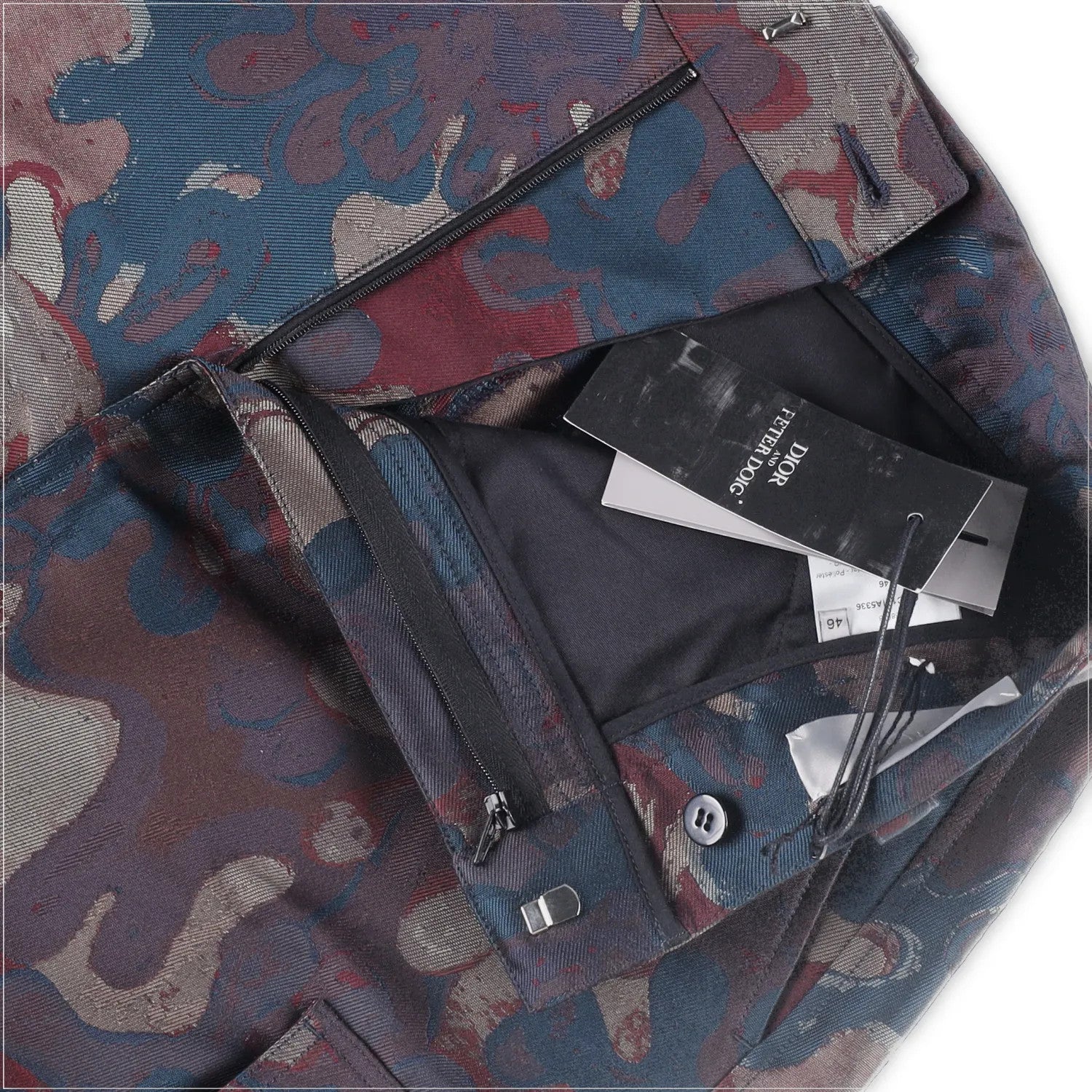 DIOR HOMME Mens Cargo Trousers Polyester Camo Cargo Pants Size EU 46 RRP 950 — View 9