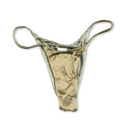 ISA BOULDER Womens Reversible Forward Bikini Bottom Grass Metallic XL RRP 135 — View 3