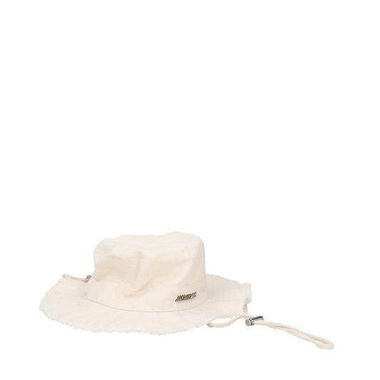 JACQUEMUS Unisex Jacqu Le Bob Artichaut Hat Neutrals Logo Strap Size 60 RRP 125
