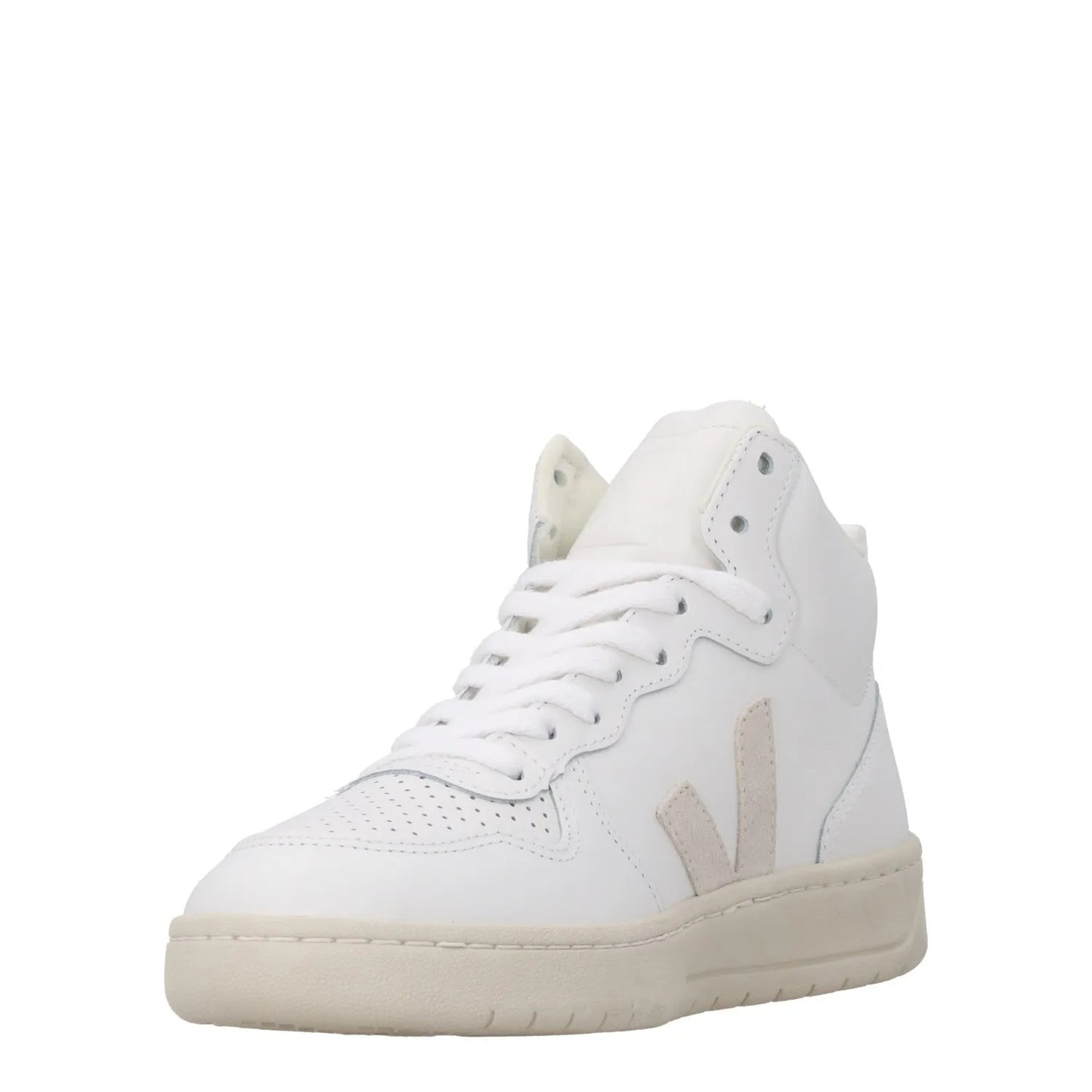 VEJA Ladies V 15 White Leather High Tops Comfort Walking Sneakers EU 38 RRP 170 — View 3