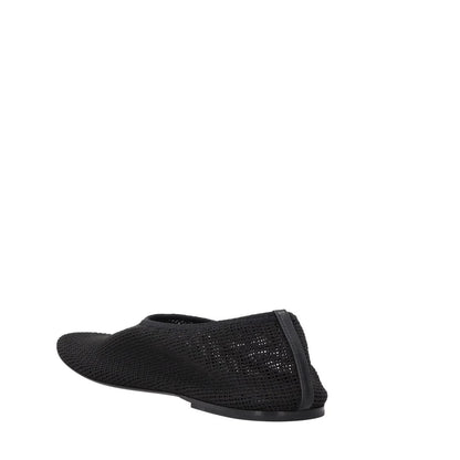 KHAITE Womens Marcy Mesh Ballet Flats Black Almond Toe Slip On UK 7 RRP 620 — View 5