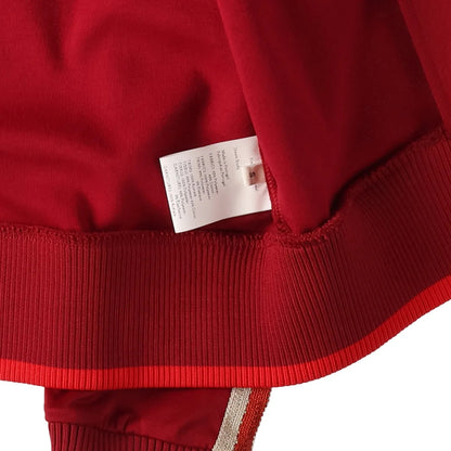 WALES BONNER Womens Shine Track Top Red High Neck Long Sleeve Size S RRP 645 — View 9