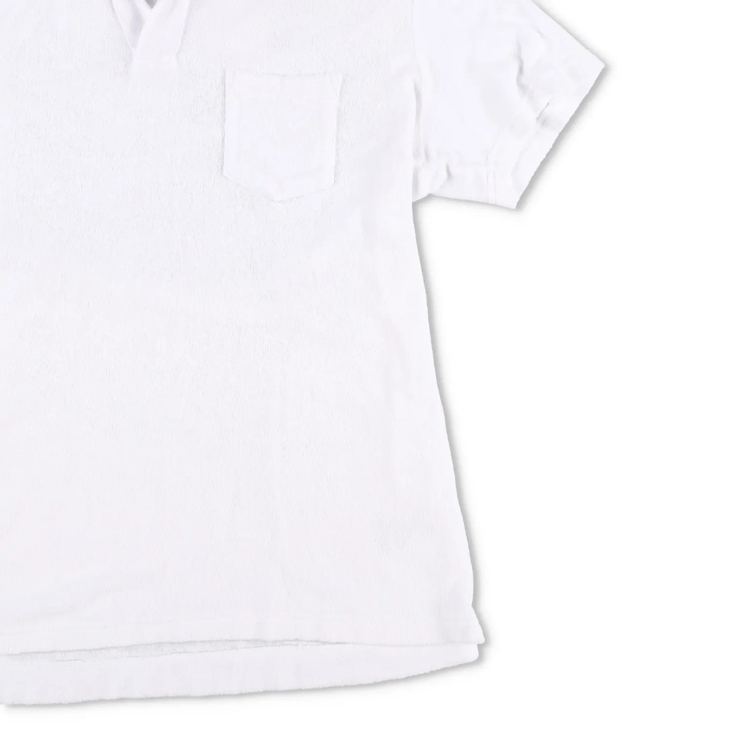 ORLEBAR BROWN Mens Terry Polo Shirt White Short Sleeve Collared Size L RRP 145 — View 4
