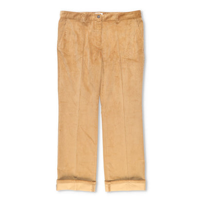 MIU MIU Men Velluto Coste Chino Trousers Yellow Corduroy Slash Pocket 50 RRP1220