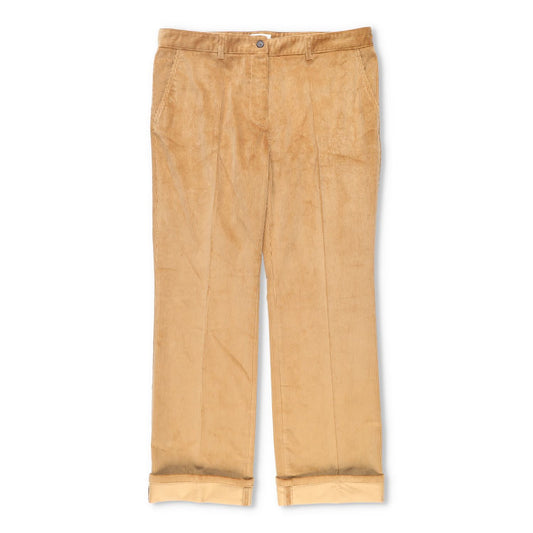 MIU MIU Men Velluto Coste Chino Trousers Yellow Corduroy Slash Pocket 50 RRP1220
