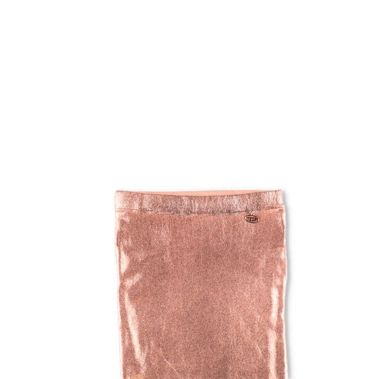 DIESEL Womens Knitwear Mini Skirt Shades Of Metallic Foil Oval Orange S RRP 185 — View 2
