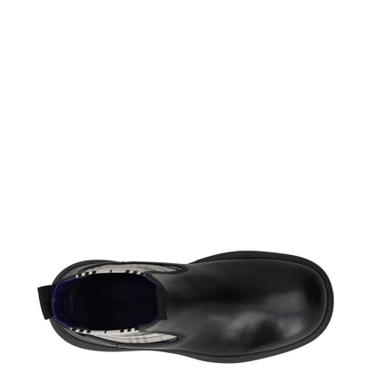 BURBERRY Womens Burb Creeper Chelsea Boot Flat Check Pattern Black UK3 RRP 828 — View 7