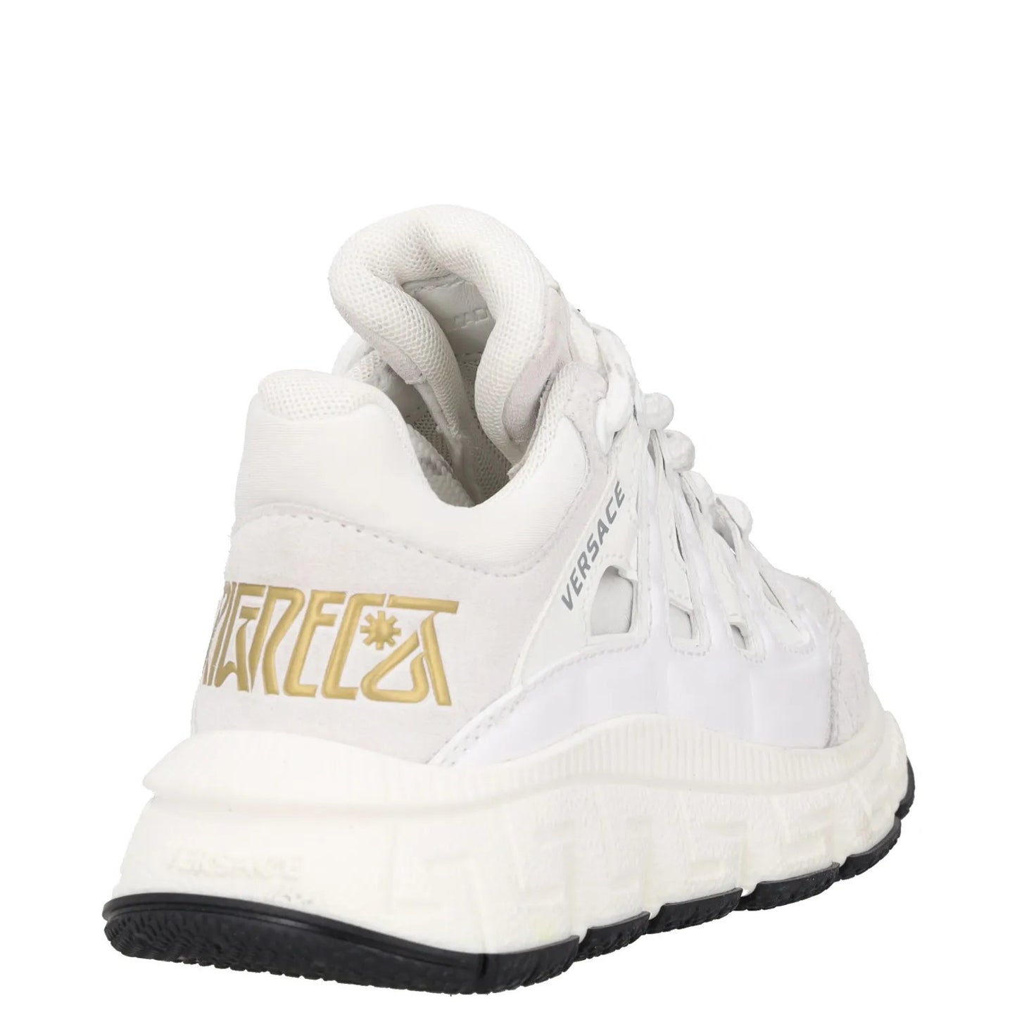 VERSACE Boys Trainers White Leather Low Top Lace Up Chunky EU 27 RRP 200 — View 6