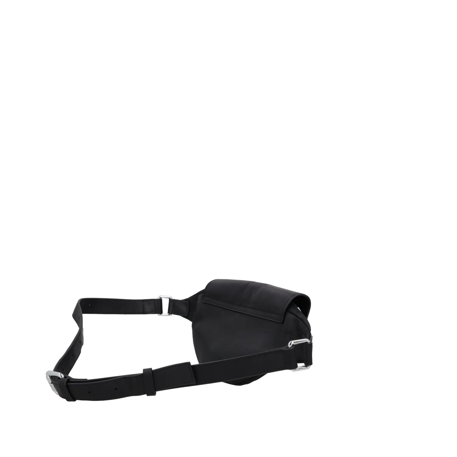 MYL BERLIN Womens Black Leather Waist Pack Flap Closure Adjustable S RRP 125 — View 6