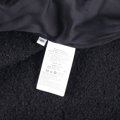 BOTTEGA VENETA Womens Black Double Breasted Overcoat Cotton Blend 40 RRP 3500 — View 8