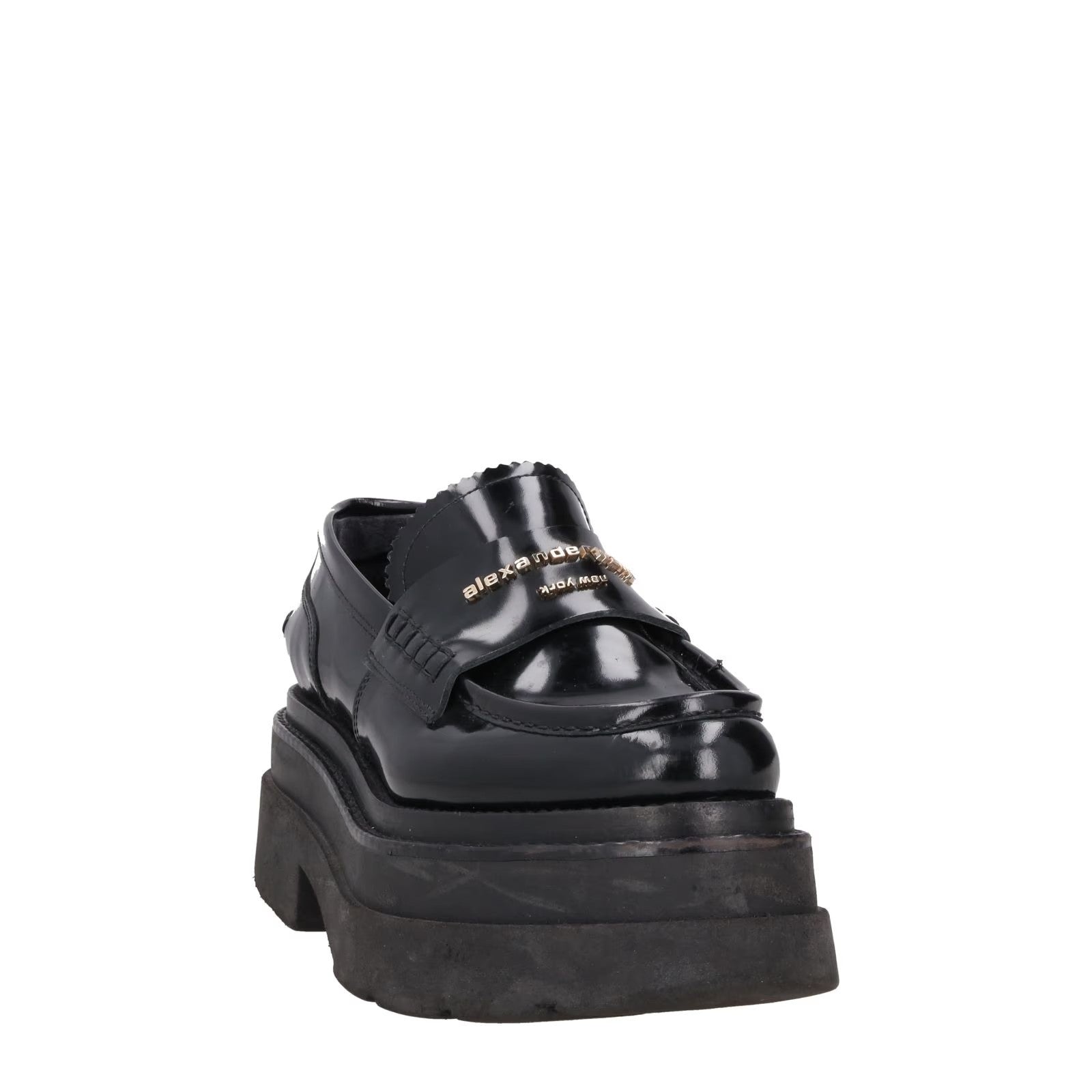 ALEXANDER WANG Womens Carter Platform Loafer Leather Black EU 36.5 RRP 575 — View 2