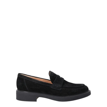 GIANVITO ROSSI Womens Harris Velour Velvet Casual Loafers Black EU 36 RRP 710