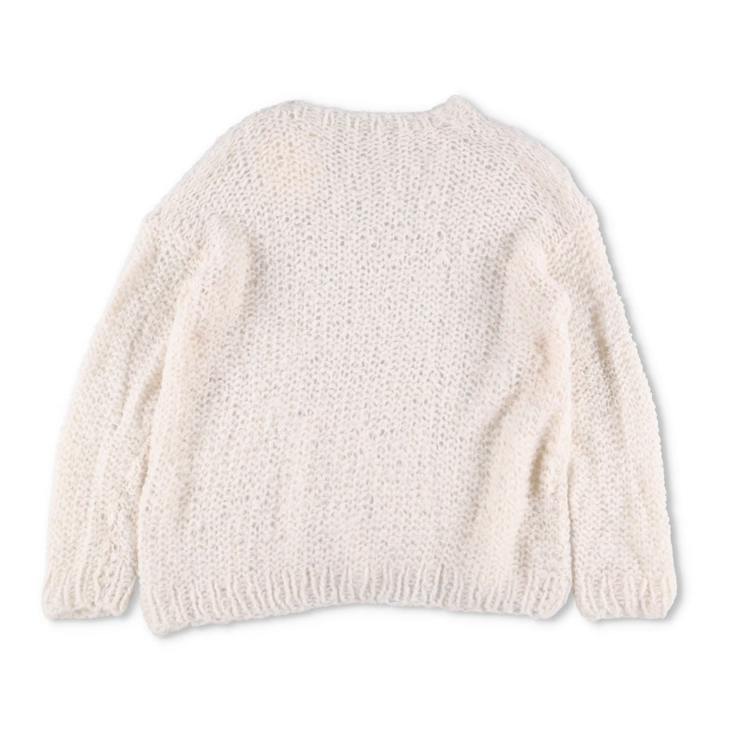 THE ROW Women Eryna Knit Sweater Crew Neck Long Sleeve Perforate White M RRP3040 — View 6