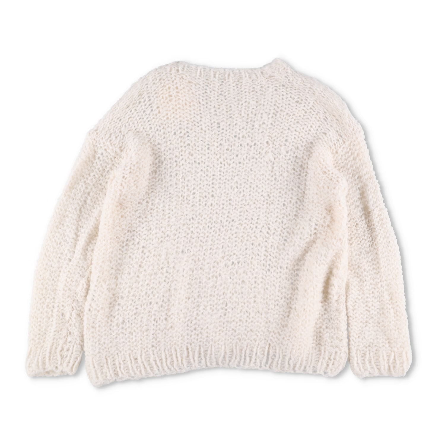 THE ROW Women Eryna Knit Sweater Crew Neck Long Sleeve Perforate White M RRP3040 — View 6