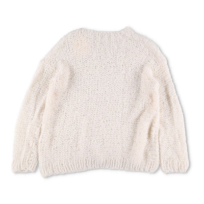 THE ROW Women Eryna Knit Sweater Crew Neck Long Sleeve Perforate White M RRP3040 — View 6