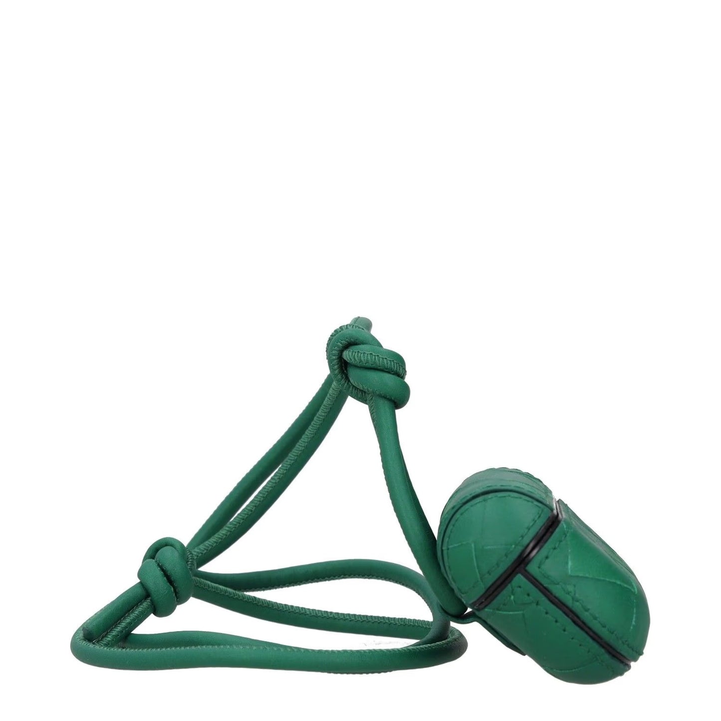 BOTTEGA VENETA Carry Case Strap For Apple AirPods Pro Green Leather OS RRP 470 — View 5