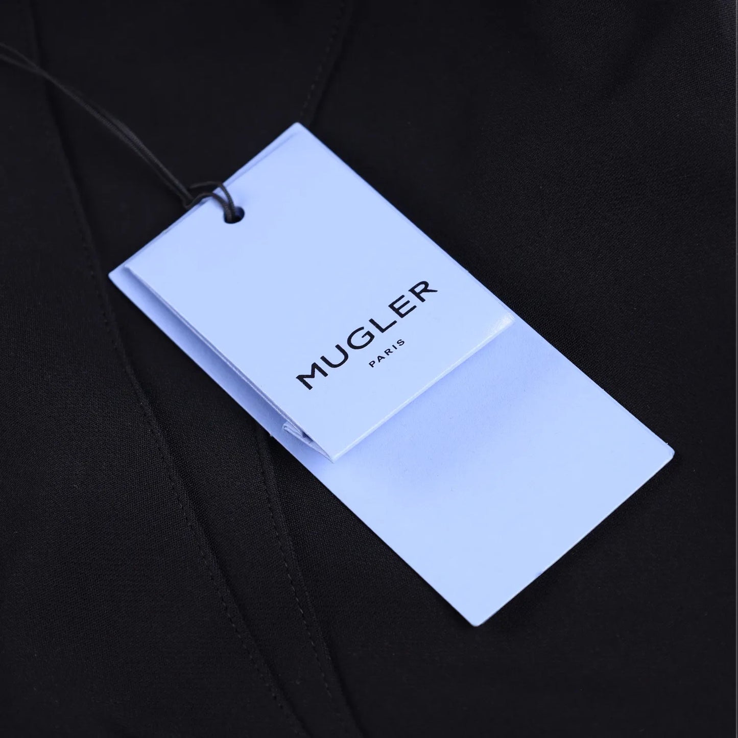 MUGLER Womens Flared Trousers Black Button Flat Front Size 42 RRP 1195 — View 11