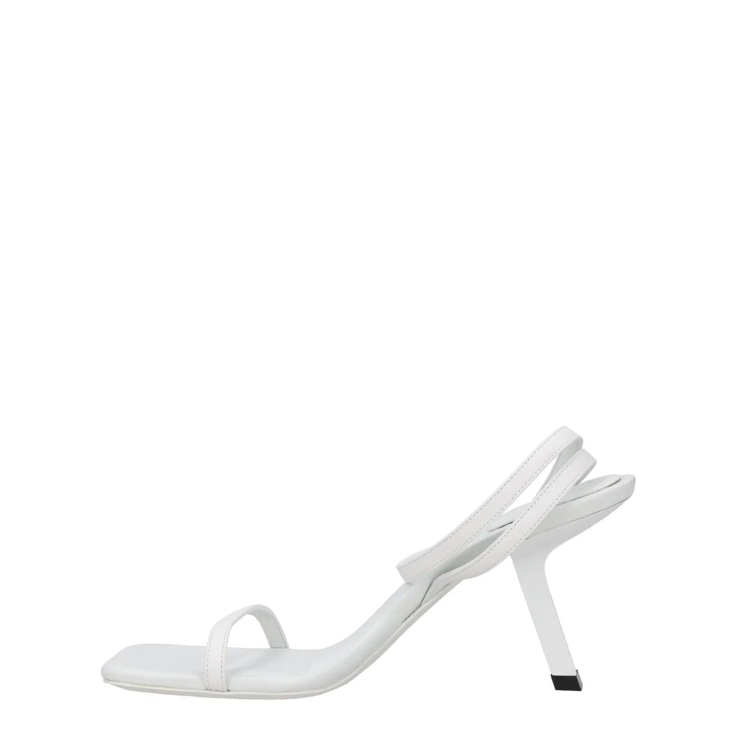 BALENCIAGA Womens Slingback Stiletto Heels White Leather Size UK 9 RRP 625 — View 4
