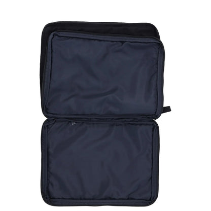 ZEGNA Mens Packaway Bagpack Navy Blue Rayon Front Logo Handle Size M RRP 245 — View 3