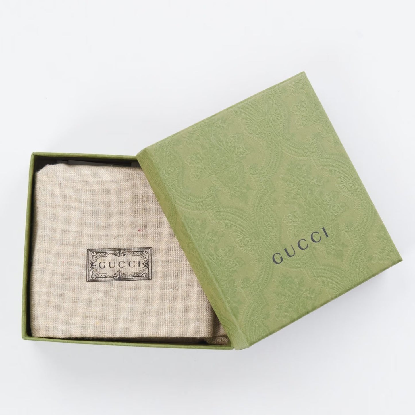 GUCCI Men's Crystal Ao Bifold Wallet Black Canvas Logo One Size RRP 300 — View 5