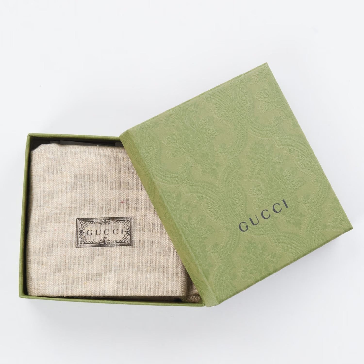 GUCCI Men's Crystal Ao Bifold Wallet Black Canvas Logo One Size RRP 300 — View 5