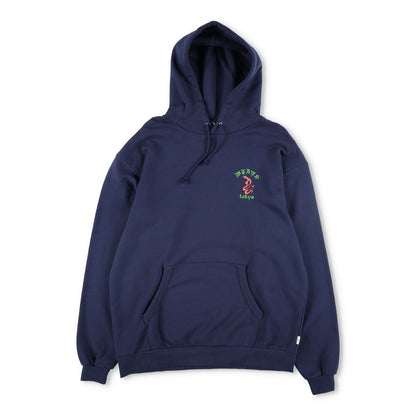 WTAPS Mens Hoodie Blue Cotton Kangaroo Pocket Logo Pullover Size X 04 RRP 200