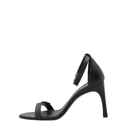 COPERNI Womens Skinny Strap Logo Sandals Leather Formal Heeled Black EU40 RRP450 — View 5
