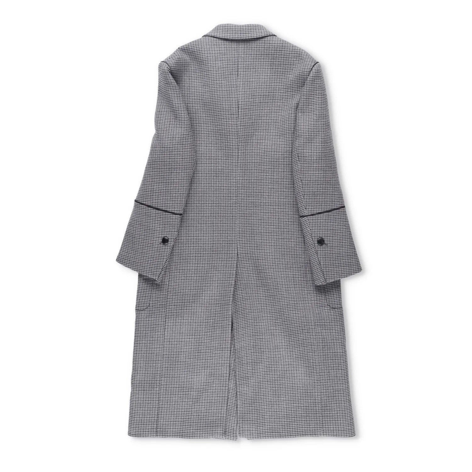 SALVATORE FERRAGAMO Womens Overcoat Knee Length Grey Collared Size 42 RRP 4045 — View 10