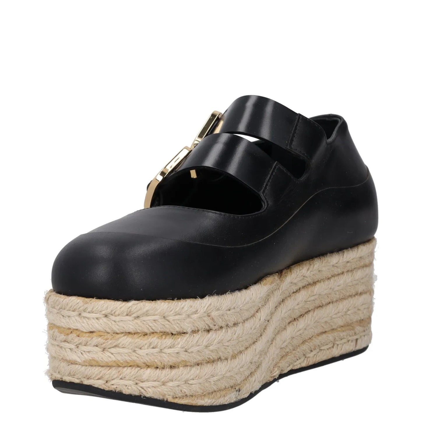 MARNI Womens Espadrille Sandals Black Leather Buckle Strappy UK 4 RRP 250 — View 3