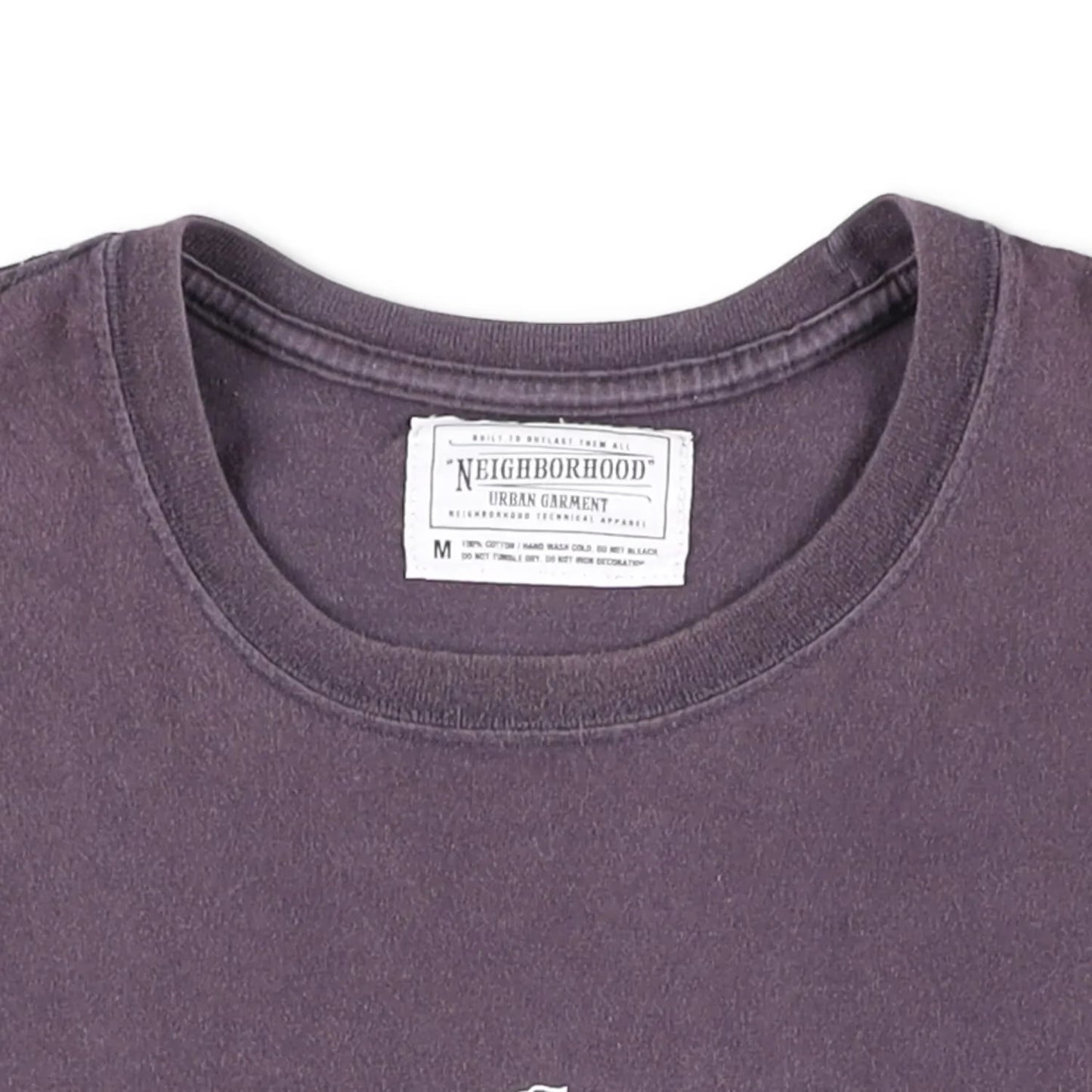 NEIGHBOURHOOD Mens T-Shirt Purple Cotton Crew Neck Short Sleeve Logo M RRP 90 — View 5
