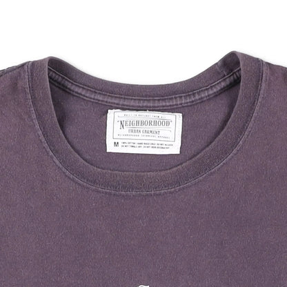 NEIGHBOURHOOD Mens T-Shirt Purple Cotton Crew Neck Short Sleeve Logo M RRP 90 — View 5