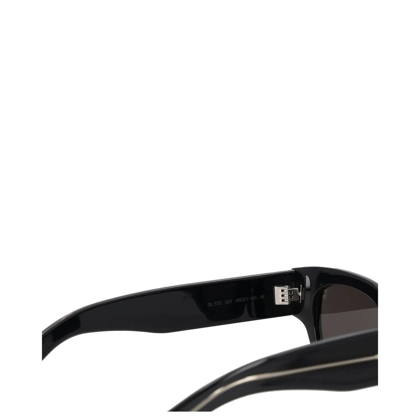 SAINT LAURENT Womens Square Sunglasses Black Acrylic Tinted Lens One Size RRP250 — View 8