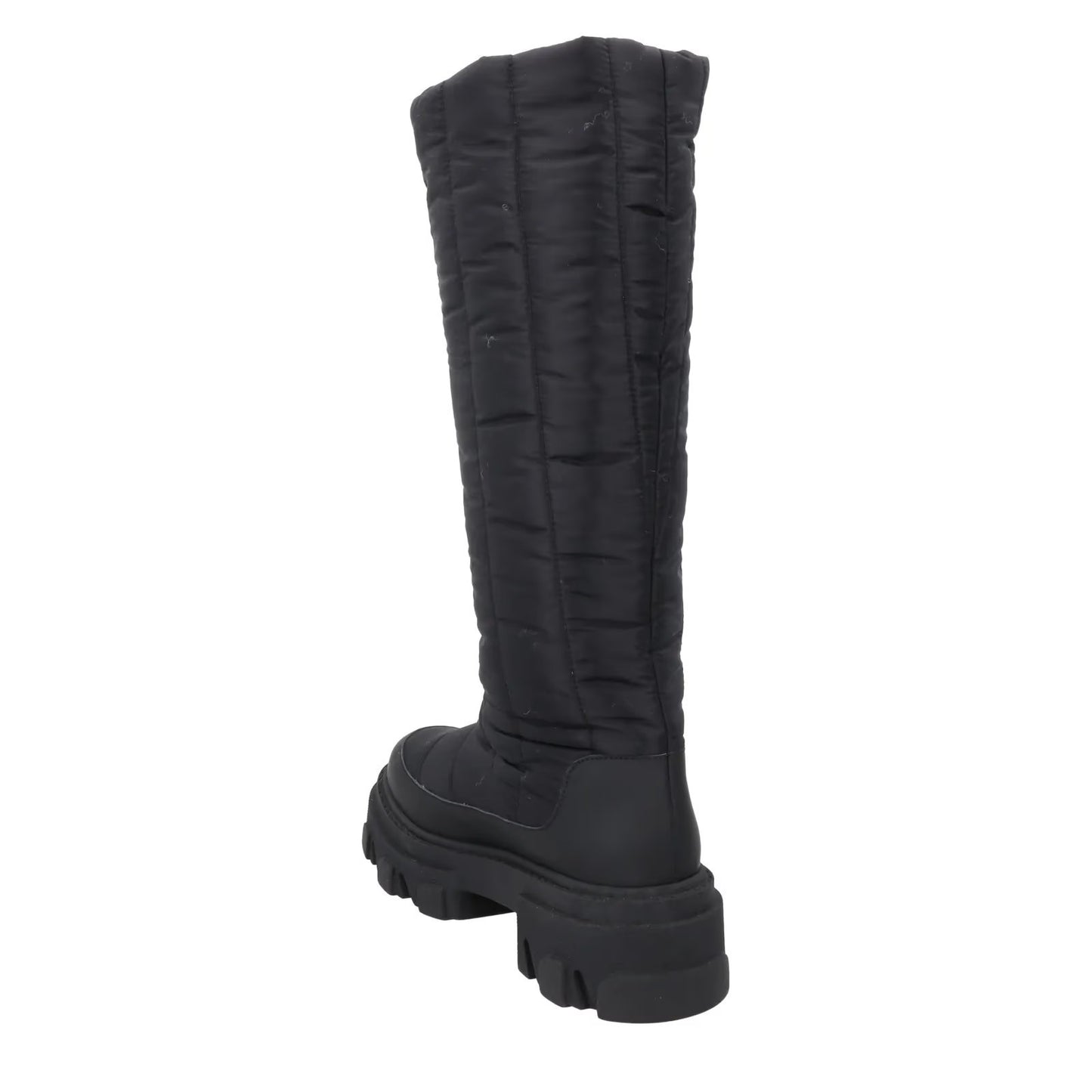 GIA COUTURE Womens Knee High Boot Black Fabric Flat Rubber Padded EU35 RRP500 — View 5