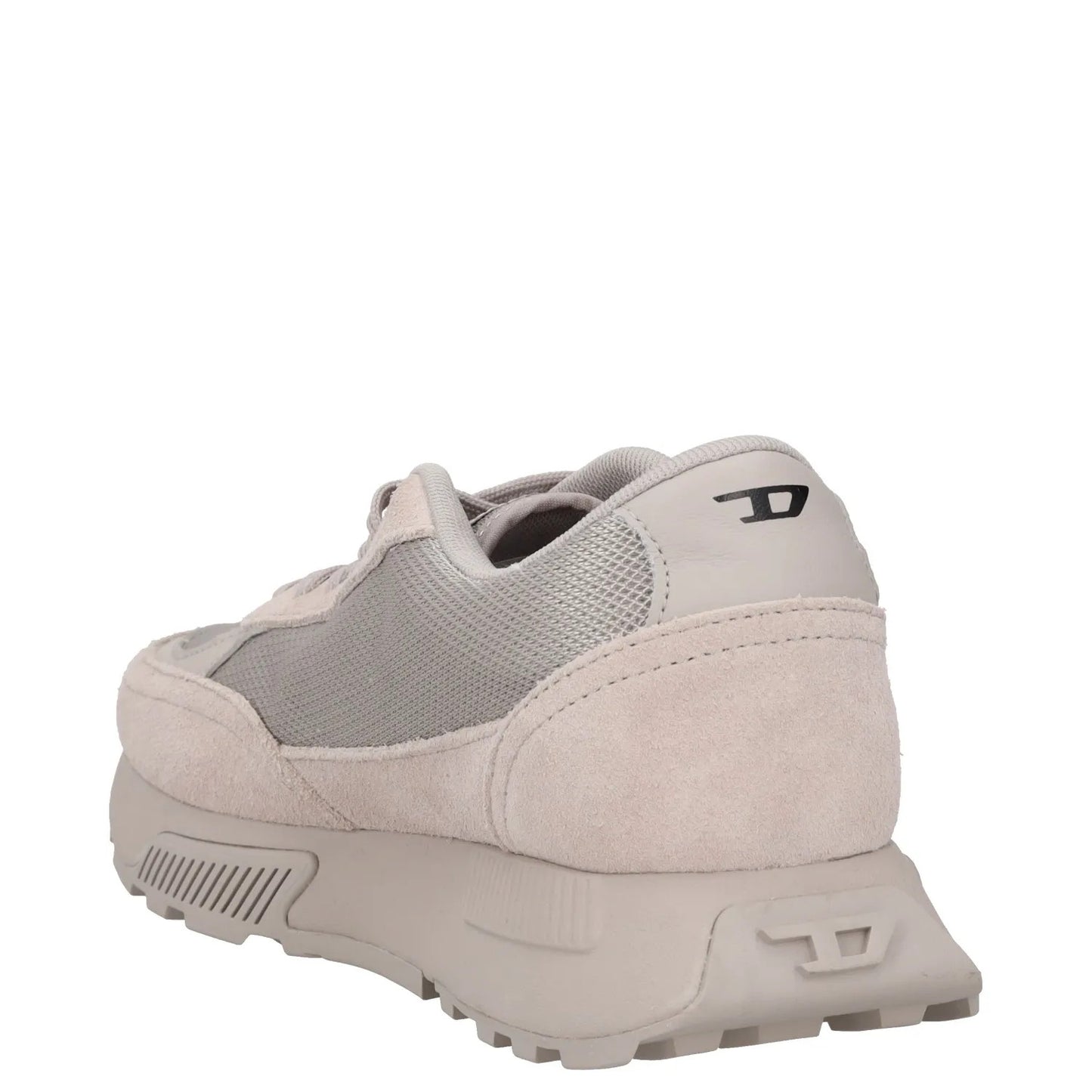 DIESEL Womens Trainers Grey Leather Low Top Lace Up Sneakers UK 5 RRP 145 — View 5