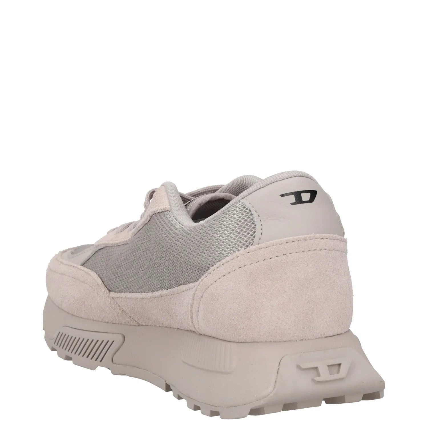 DIESEL Womens Trainers Grey Leather Low Top Lace Up Sneakers UK 5 RRP 145 — View 5