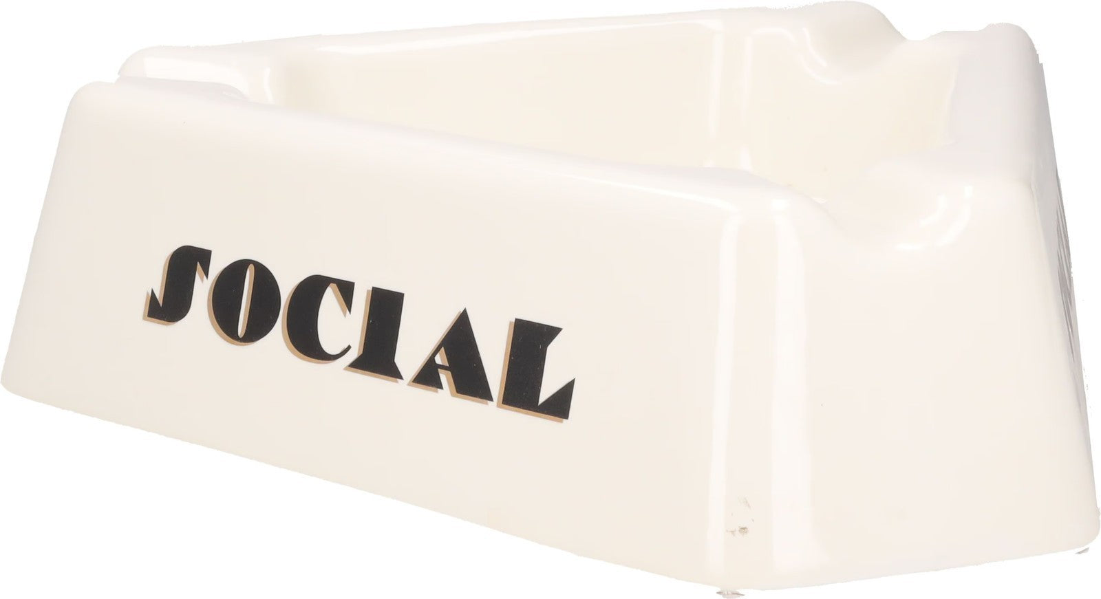 SELETTI X Diesel Social Smoker Ashtray Porcelain Glossy White Square OS RRP 130 — View 8