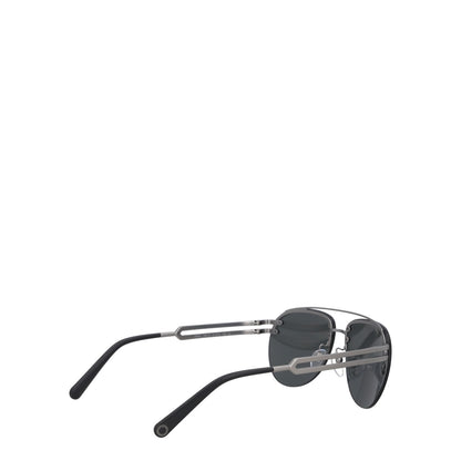 BVLGARI Grey Semi-Rimless Pilot Metal Sunglasses Mens Designer Iconic RRP320 — View 8